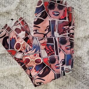 Sz. S CVG Capri length Graphic Pop Art Leggings